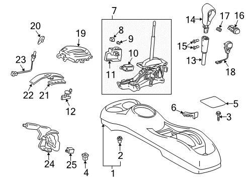 2006 Scion xB Indicator Housing Plate Diagram for 35921-52020