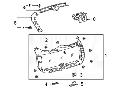 2024 Toyota Venza Interior Trim - Lift Gate Diagram