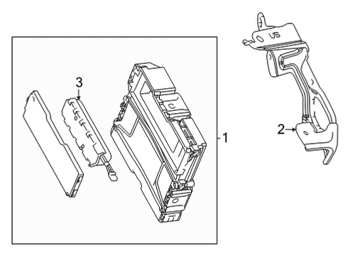 2020 Toyota Mirai Communication System Components Diagram