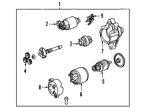 2004 Toyota Matrix Starter Diagram 2 - Thumbnail