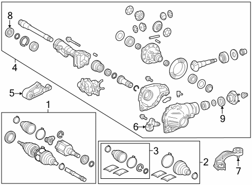 2025 Toyota Sequoia Differential - Front Diagram