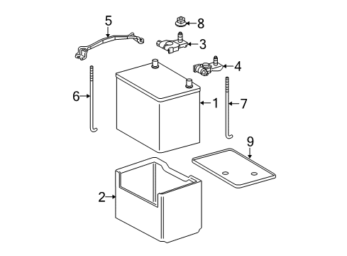 2007 Toyota Tundra Insulator Diagram for 28899-54050