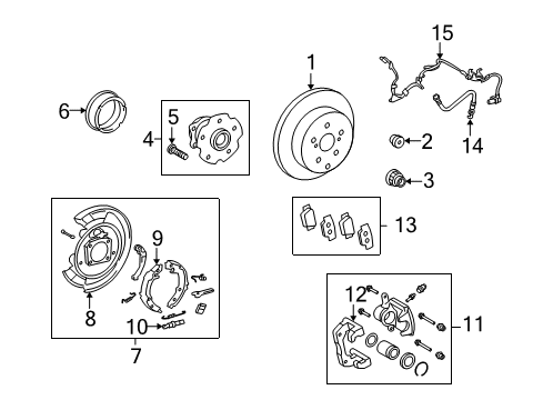2012 Toyota Matrix Brake Components Diagram 4 - Thumbnail