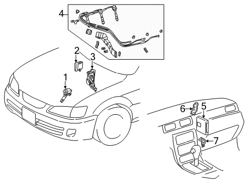 1997 Toyota Camry Map Sensor Diagram for 89420-06060