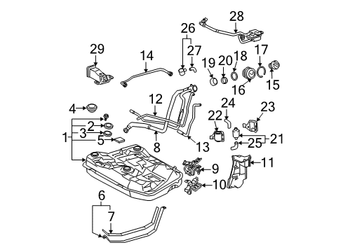 2009 Toyota Prius Fuel Supply Diagram