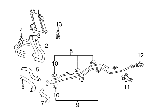 2005 Toyota Sequoia Trans Oil Cooler Diagram