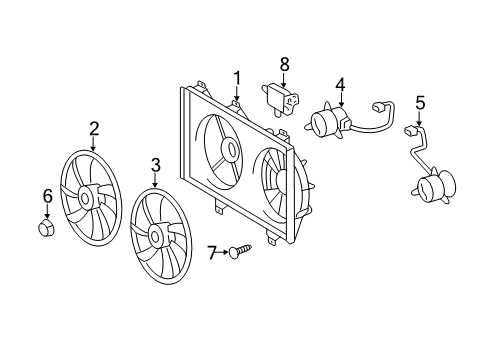2008 Toyota Camry Cooling Fan Diagram 3 - Thumbnail