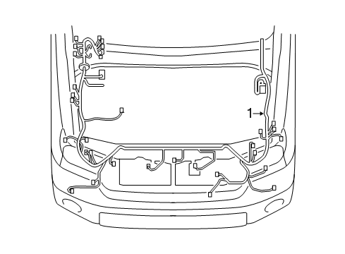 2016 Toyota Tundra Engine Harness Diagram for 82111-0CA42