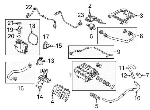 2016 Scion iA Emission Components Diagram