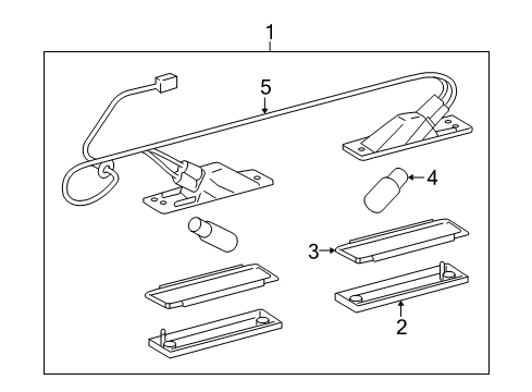 2019 Toyota Sequoia License Lamps Diagram