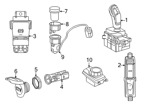 2025 Toyota GR Supra Electrical Components - Console Diagram