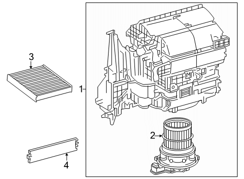 2024 Toyota Prius Prime Blower Motor & Fan Diagram