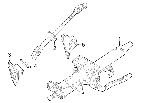 2025 Toyota Crown Steering Column Diagram