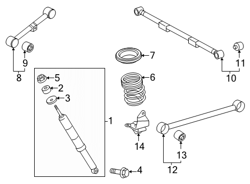 2024 Toyota Tacoma Lower Control Arm - Rear Diagram