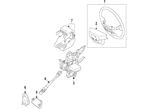 2016 Scion iA Steering Column Diagram