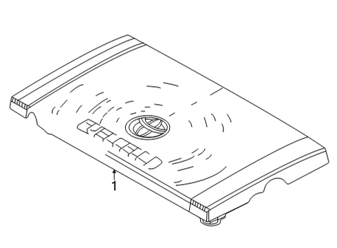 2020 Toyota Mirai Engine Appearance Cover Diagram