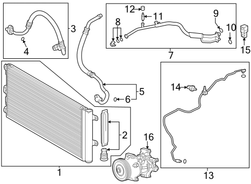 2025 Toyota GR Corolla A/C Compressor Diagram