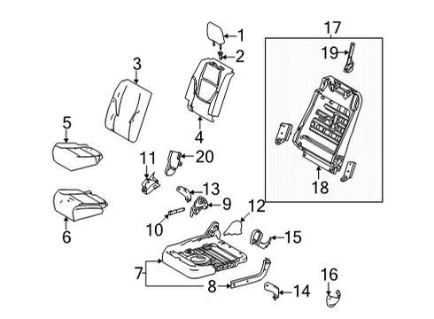 2025 Toyota Tundra Rear Seat Components Diagram 2 - Thumbnail