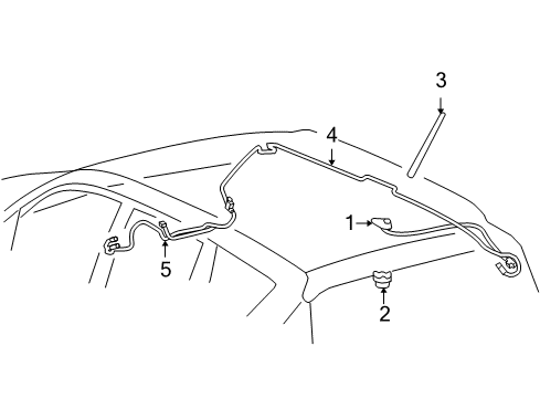 2009 Toyota RAV4 Antenna & Radio Diagram