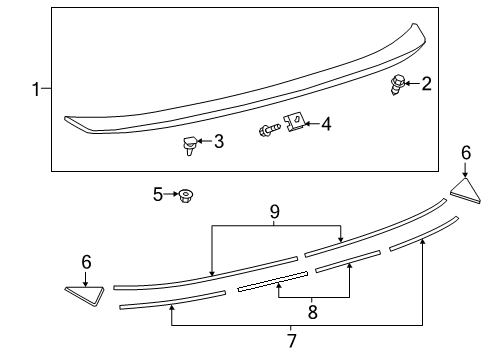 2025 Toyota Corolla Rear Spoiler Diagram 3 - Thumbnail
