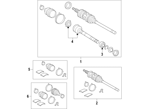 1998 Toyota Avalon Front Axle Diagram