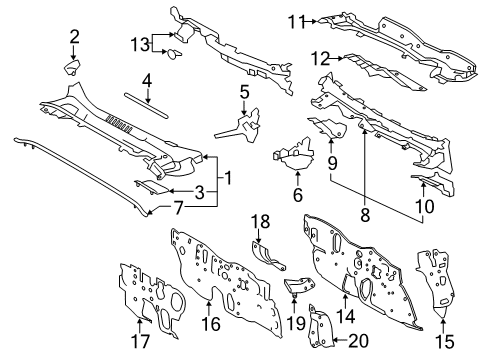 2025 Toyota Corolla Cowl Diagram 3 - Thumbnail