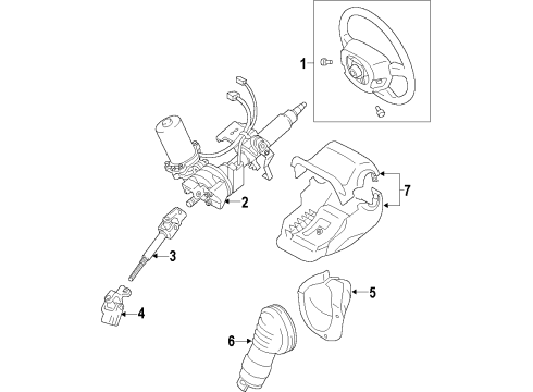 2018 Toyota Yaris Steering Column Diagram