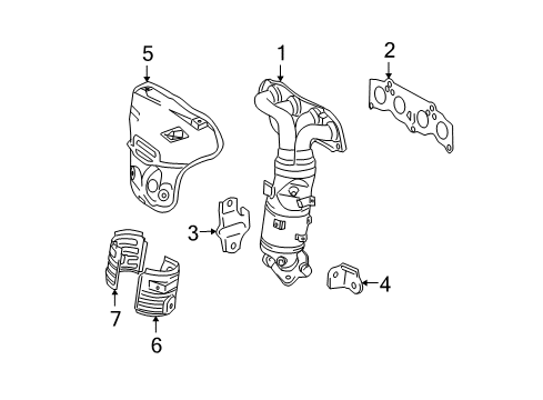 2005 Toyota Solara Exhaust Manifold Diagram