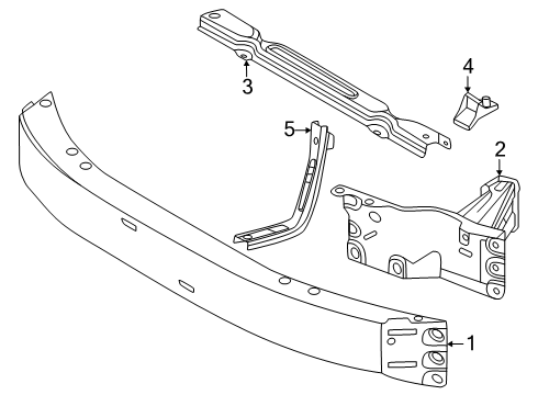 2025 Toyota 4Runner Bumper & Components - Front Diagram 2 - Thumbnail