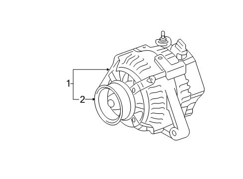 2010 Toyota Camry Pulley Diagram for 27415-0W121
