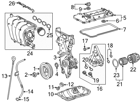 2020 Toyota C-HR Engine Parts Diagram