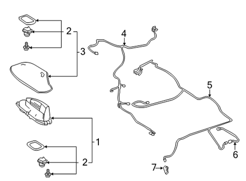 2025 Toyota Highlander Antenna & Radio Diagram