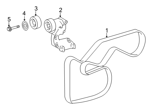 2016 Toyota Camry Belts & Pulleys - Belts Diagram 2 - Thumbnail