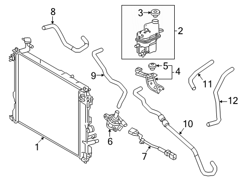 2025 Toyota Camry Inverter Cooling Components Diagram