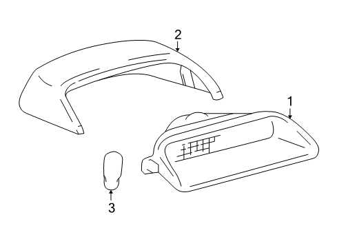 2001 Toyota Avalon High Mount Lamps Diagram