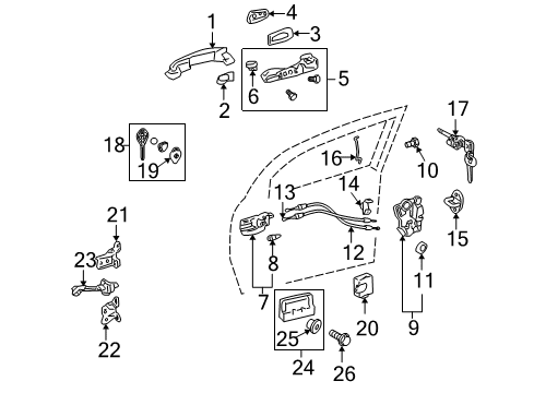 2007 Scion tC Door Diagram 3 - Thumbnail
