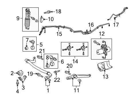 2009 Toyota Land Cruiser Stabilizer Bar & Components Diagram 2 - Thumbnail