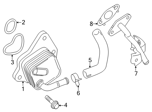 2025 Toyota Grand Highlander Oil Cooler - Engine Diagram 3 - Thumbnail