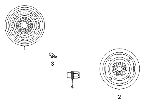 2004 Scion xA Wheels Diagram