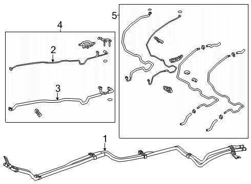 2025 Toyota Land Cruiser Hoses & Pipes Diagram