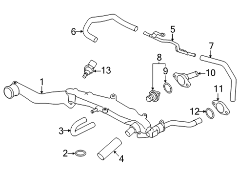 2023 Toyota GR86 Hoses, Lines & Pipes Diagram
