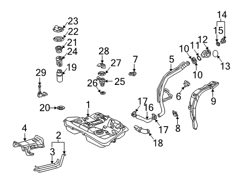 2003 Toyota Matrix Fuel Supply Diagram