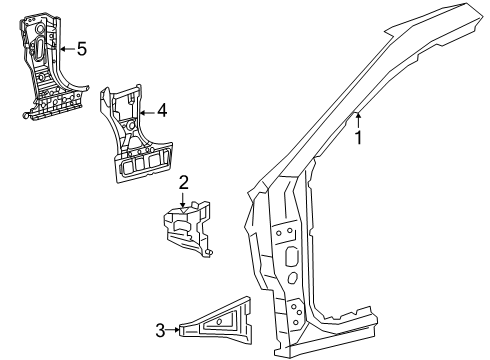 2025 Toyota Crown Signia Hinge Pillar Diagram