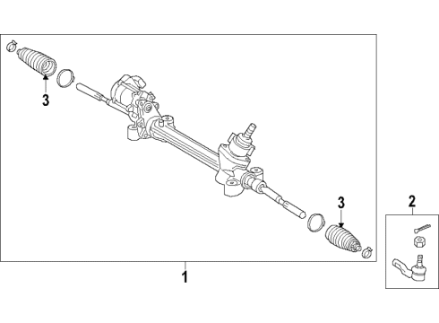 2020 Toyota Camry Steering Gear & Linkage Diagram 2 - Thumbnail