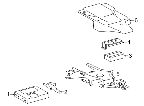 2017 Toyota Camry Communication System Components Diagram 2 - Thumbnail