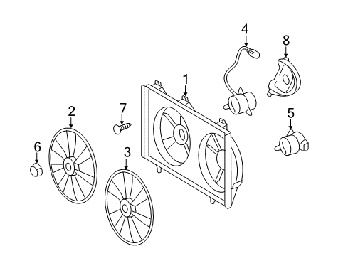 2010 Toyota Camry Cooling Fan Diagram 2 - Thumbnail