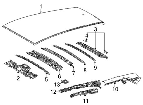2024 Toyota Venza Roof & Components Diagram 2 - Thumbnail