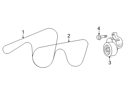 2025 Toyota Sequoia Belts & Pulleys Diagram