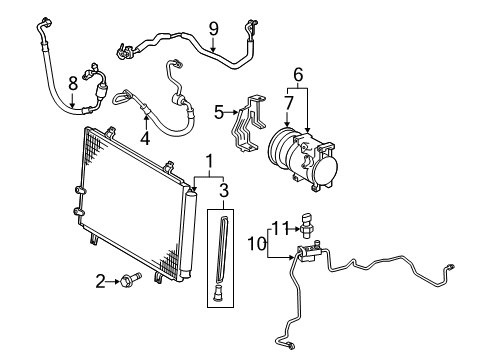 2007 Toyota Camry A/C Compressor Diagram 3 - Thumbnail