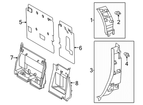 2025 Toyota Tundra Interior Trim - Cab Diagram